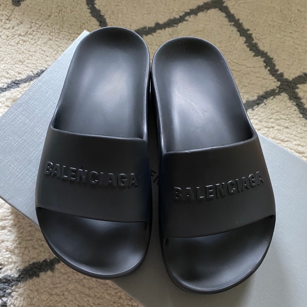 Balenciaga platform slides
